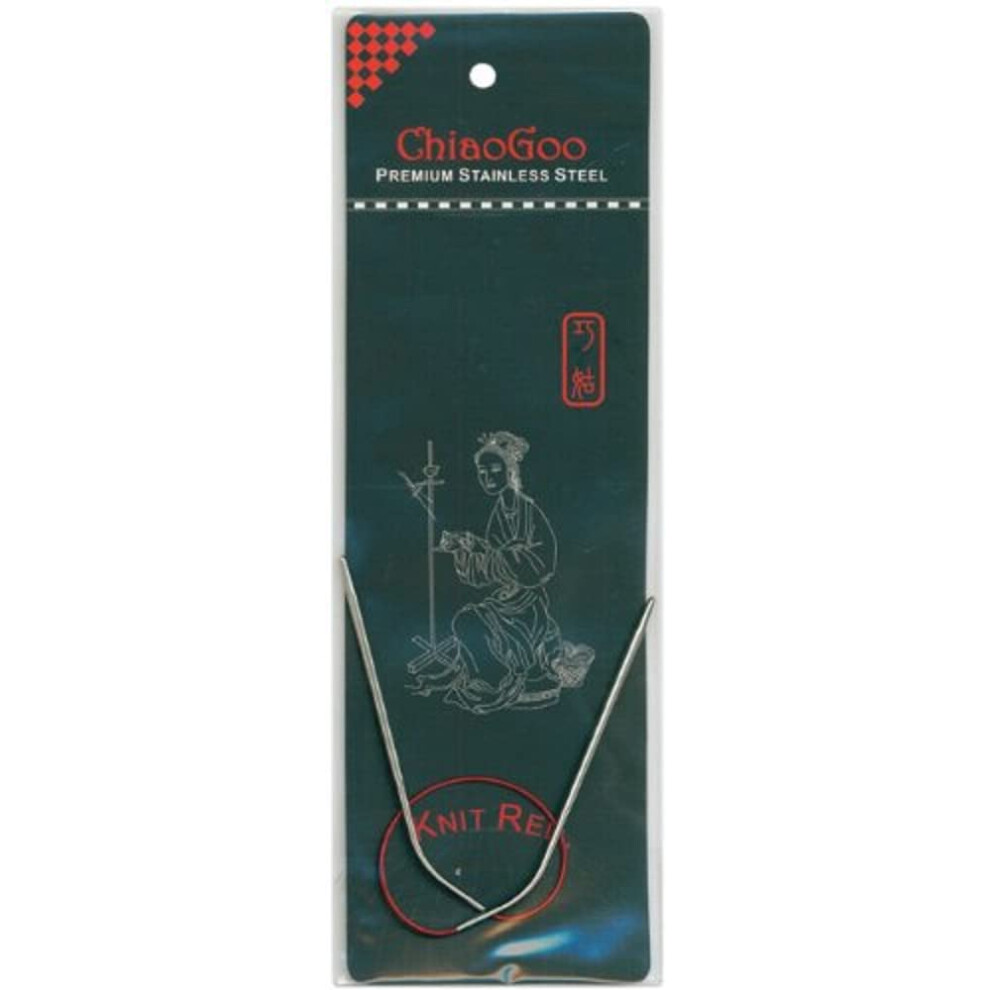 Chiaogoo Red Line Rundstricknadeln 12 Zoll/Gr E 8-image