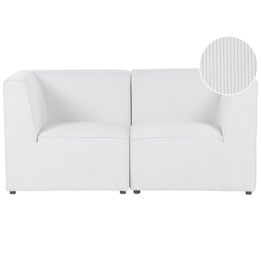 Modular Sofa LEMVIG Corduroy Off-White 2 Seater