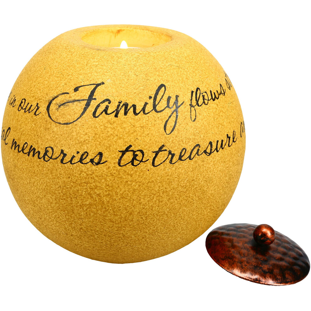 Bougeoir rond de 12,7 cm (5 po) Comfort Candles, Pavilion Gift Company 5676, famille