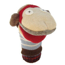 Cate & Levi - Hand Puppet - Premium Reclaimed Wool - Handmade in Canada - Machine Washable (Monkey)