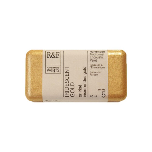 R & F -kunstner encaustic maling iriserende guld 40 ml