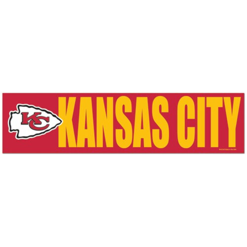 Kansas City Chiefs Sticker Bumper