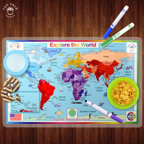 Tot Talk Explore The World Placemat 1