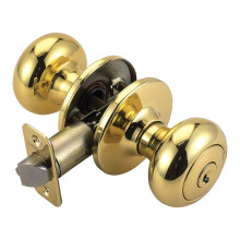 Design House 753285 Cambridge 2-Way Adjustable Entry Door Knob  Polished Brass