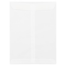 JAM PAPER 9 x 12 Open-End-Katalog-Umschlge aus transparentem Pergament  ??transparent  ??100 Stck pro Packung