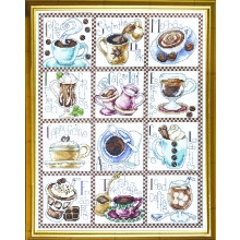Design Works Crafts -ristipistoty , kahvitauko, 12 x 14 tuumaa, valkoinen