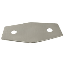 Kaksireikäinen Westbrass Remodel Plate Satin Nickel D504-07