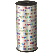 Forum Novelties Happy Birthday Printed Curling Ribbon 100 Yards