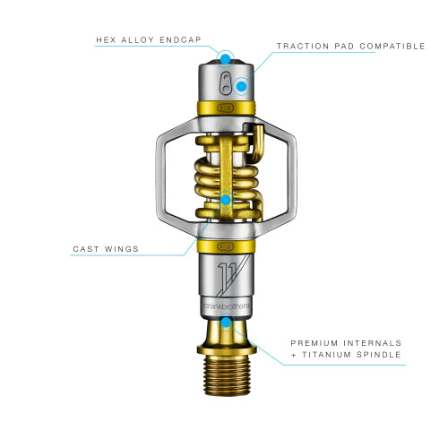 Crankbrothers MTB-Pedale Eggbeater 11 Gold 2