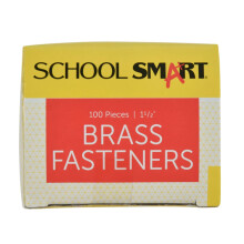 School Smart Messingbeschichtete Befestigungselemente - 1 1/2 Zoll - Schachtel mit 100 St   ck