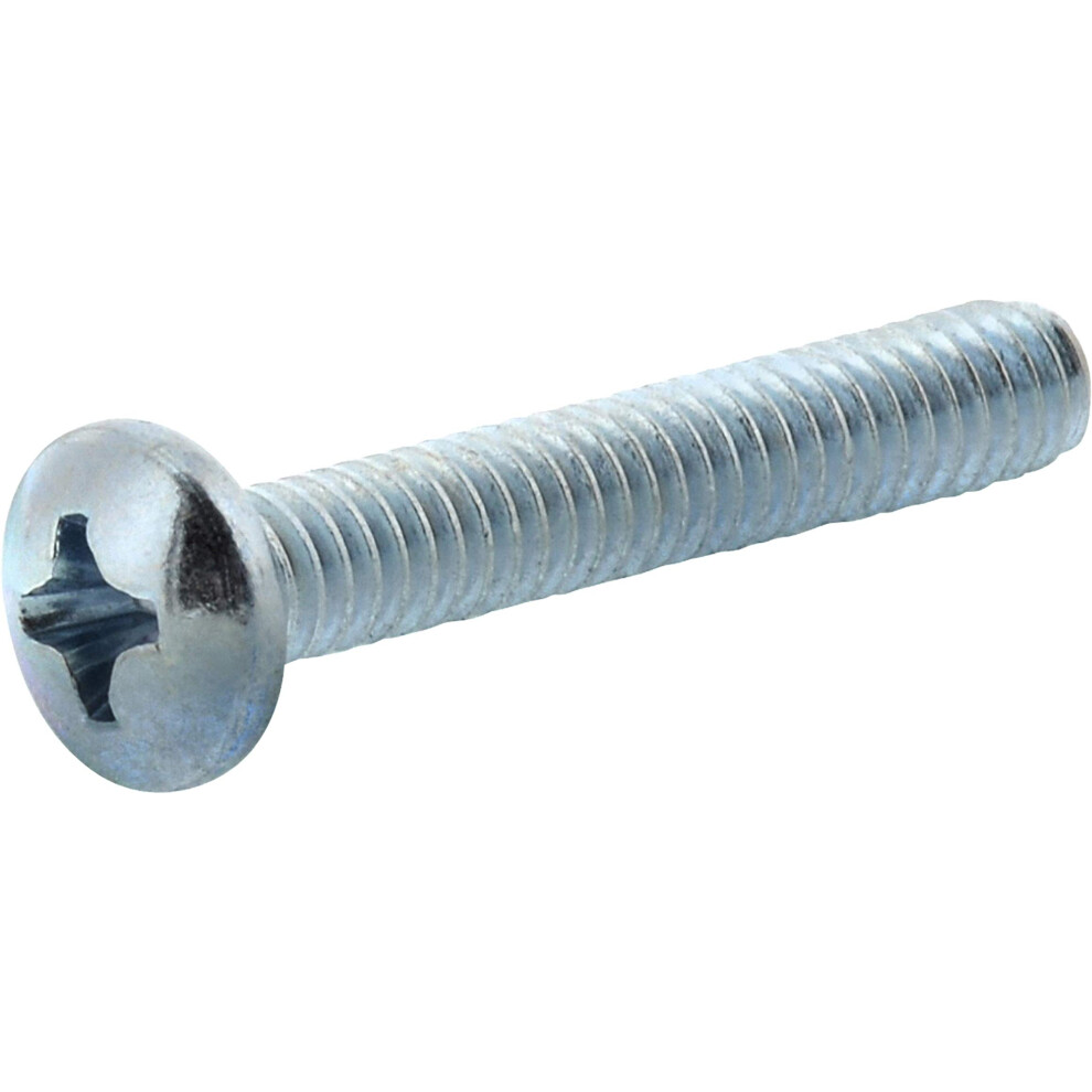 Hillman 92174 Zinc 10-24 X 2-1/2"""" Pan Head Phillips Machine Screw 100 Piece 008236061093