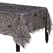 Amscan 570199 Toalha de Mesa de Renda Midnight Lace, 1 peça
