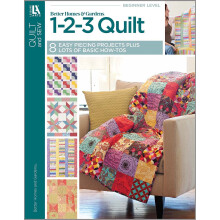 Leisure Arts BHG 1-2-3 Quilt - Mönsterbok för Quiltning