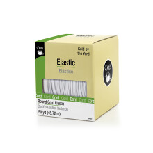 Cord   n el   stico redondo Dritz 9486W blanco de 50 yardas