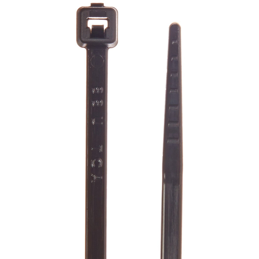 Hellermann Tyton T18l0m4 Standard Cable Tie 8"""""""" Long 18Lb Tensile Strength Pa66 Black (Pack Of 1000) 089306065654