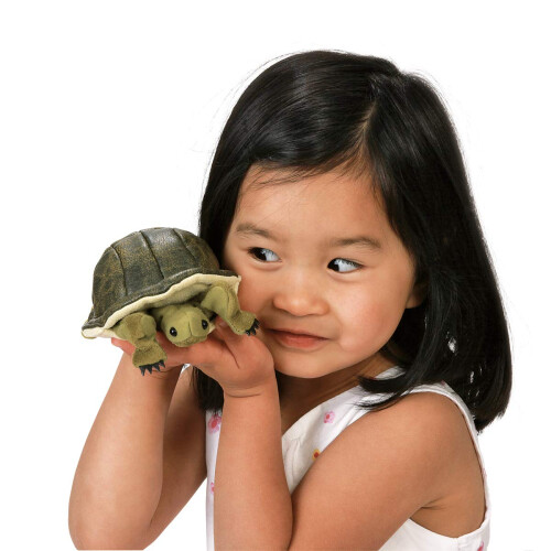 Folkmanis Mini Turtle Finger Puppet  Green  1 EA 2