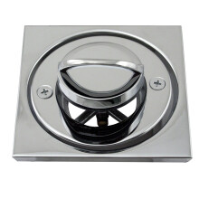 Embellecedor de desag e para ba era romana Westbrass D3201-26 con azulejos cuadrados de 4-1/4"" de di metro exterior, cromo pulido
