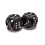 Dés Tactiles Géants - Noir avec Points Blancs - Set de 2 1