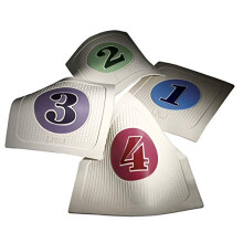 Poly Enterprises Giant Throwdown Vinyl-Basis, 16"""" L x 16"""" B x 1/4"""" Dick (4er-Set)