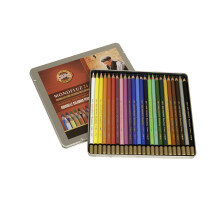 Chartpak Mondeluz Aquarelle Watercolor Pencil Set 24 Assorted Colors in Tin 1 Each (FA3724.24)