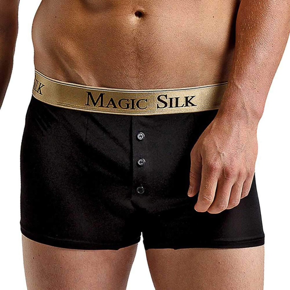 Short Magic Silk Button Noir Extra Large