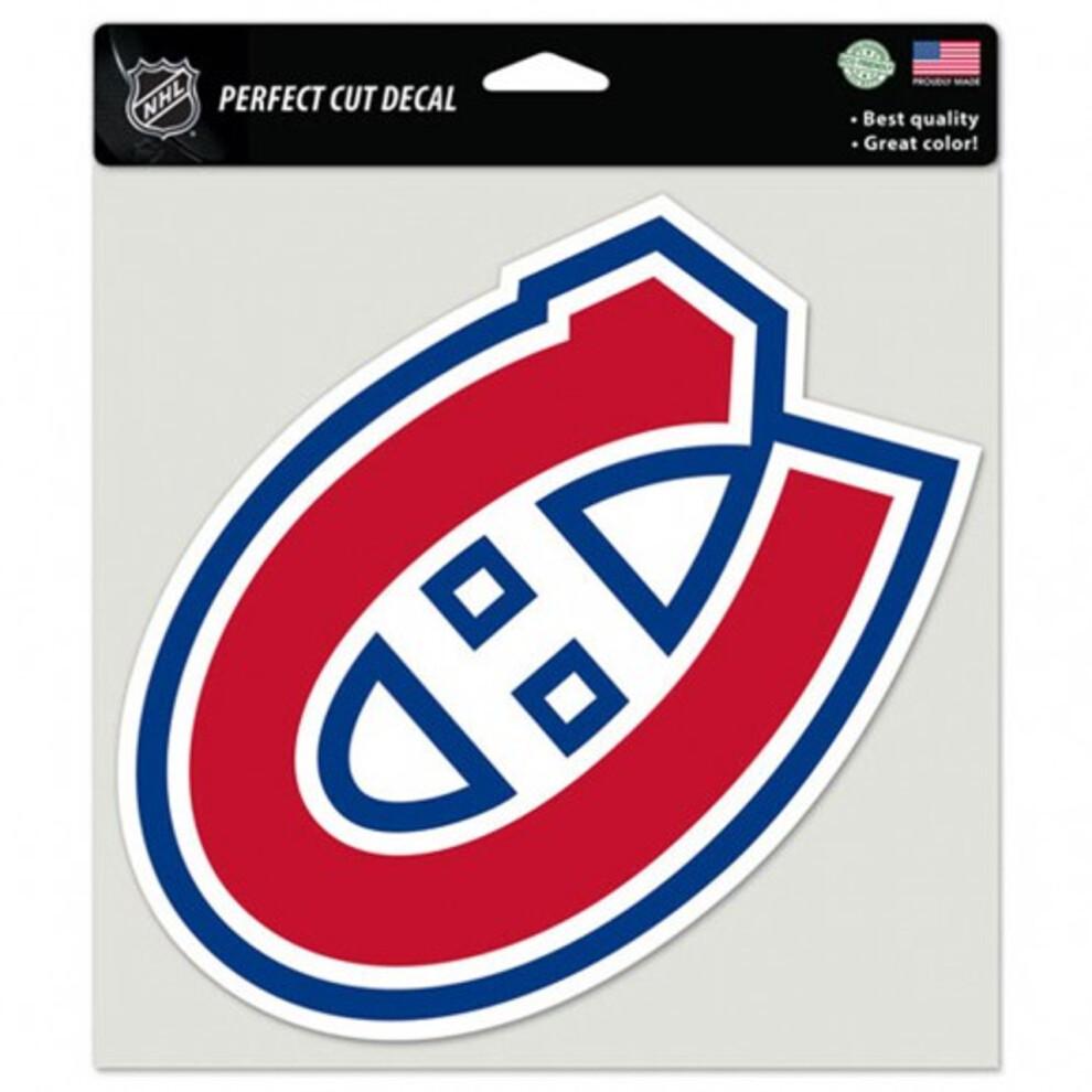Montreal Canadiens Decal 8X8 Perfect Cut Color 032085899989