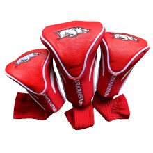 Team Golf NCAA Arkansas Razorbacks Contour Golf Club Headcovers (3 Nombre) numerote 1 3 & X FITS DIMIERS DIFICIEUR Utilitaire Rescue & Fairway Cl