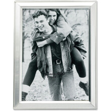 Lawrence Frames Brushed Silver Plated 3 by 5 Metal Picture Frame Silver