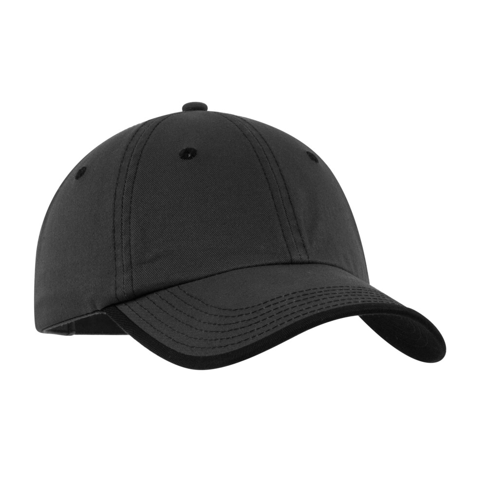 Port Authority Vintage Washed Contrast Stitch Baseball Cap (C835) Anthrazit/Schwarz-image