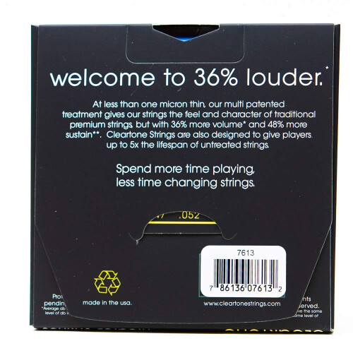 Cleartone 80/20 Bronze Acoustic Strings Custom Light 11-52 1