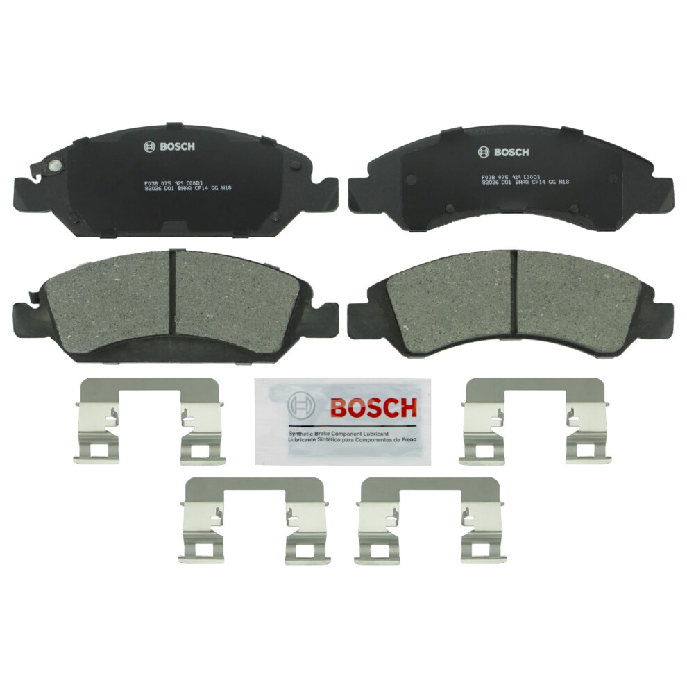 BOSCH BC1363 QuietCast Premium Ceramic Disc Brake Pad Set - Compatible With Select Cadillac Escalade XTS; Chevrolet Avalanche Silverado Suburban T