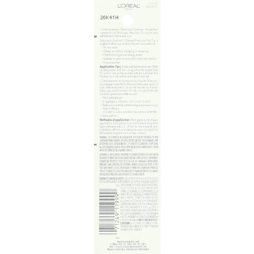 L'Oreal Paris Telescopic Precision Liquid Eyeliner Black 0,08 Oz 2