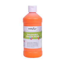 Handy Art Washable Finger Activity Paint 16 Ounce Orange