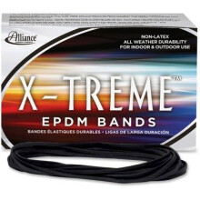 X-treme-tiedostonauhat #117B 7 x 1/8 musta n. 175 Bands/1lb Box by Alliance
