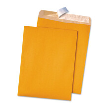 Quality Park 44511 100 % tervunnen Brun Kraft Redi Strip Kuvert 9 x 12 Brun Kraft 100/Ld