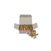 Charles Leonard Fasteners Testa tonda placcata in ottone gambo da 3/8 di pollice Testa da 8 mm Confezione da 100 (1R-BP)