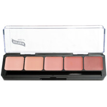 Graftobian HD Glamour Crme Foundation Palette (Blush) - Palette per trucco a 5 colori ad alta definizione Fondotinta a base di crema Palette di f