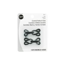 Dritz 767-1 Haken und sen, 0, Schwarz, 2 St ck