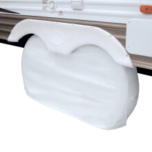 Classic Accessories Over Drive RV Dubbele As-as Wielen Cover, Wielen 27"-30"DIA, Wit