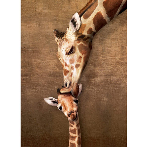 Eurographics Giraffe Moederkus puzzel 1000-delig 1