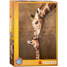 Eurographics Giraffe Moederkus puzzel 1000-delig