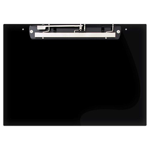24x18 Black Acrylic Clipboard with Jumbo Hinge Clip
