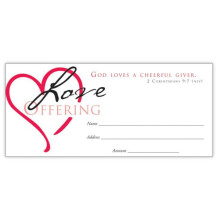 Zehnten-Umschlge  God Loves a Cheerful Giver Love Offering  100 Stck