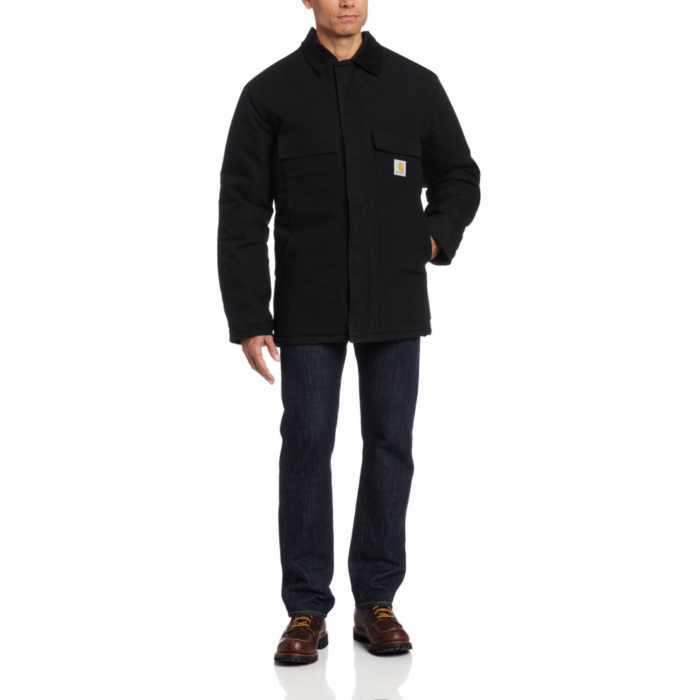 Carhartt mens Big & Tall Arctic Quilt Lined Duck Traditional Coat C003 work utility outerwear  Black  X-Large US