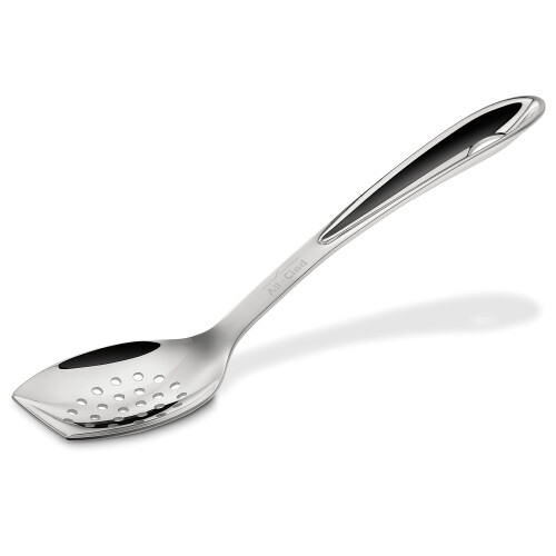 All-Clad Specialty Stainless Steel Kitchen Gadgets Slotted Spoon Kitchen Tools  Kitchen Hacks Silver