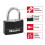 Master Lock Master Lock 141Q Covered Aluminum Keyed Padlock  4 Pack  Black 4