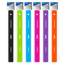 BAZIC 12 Zoll (30 cm) bruchsicheres, flexibles Lineal, einzelnes Lineal