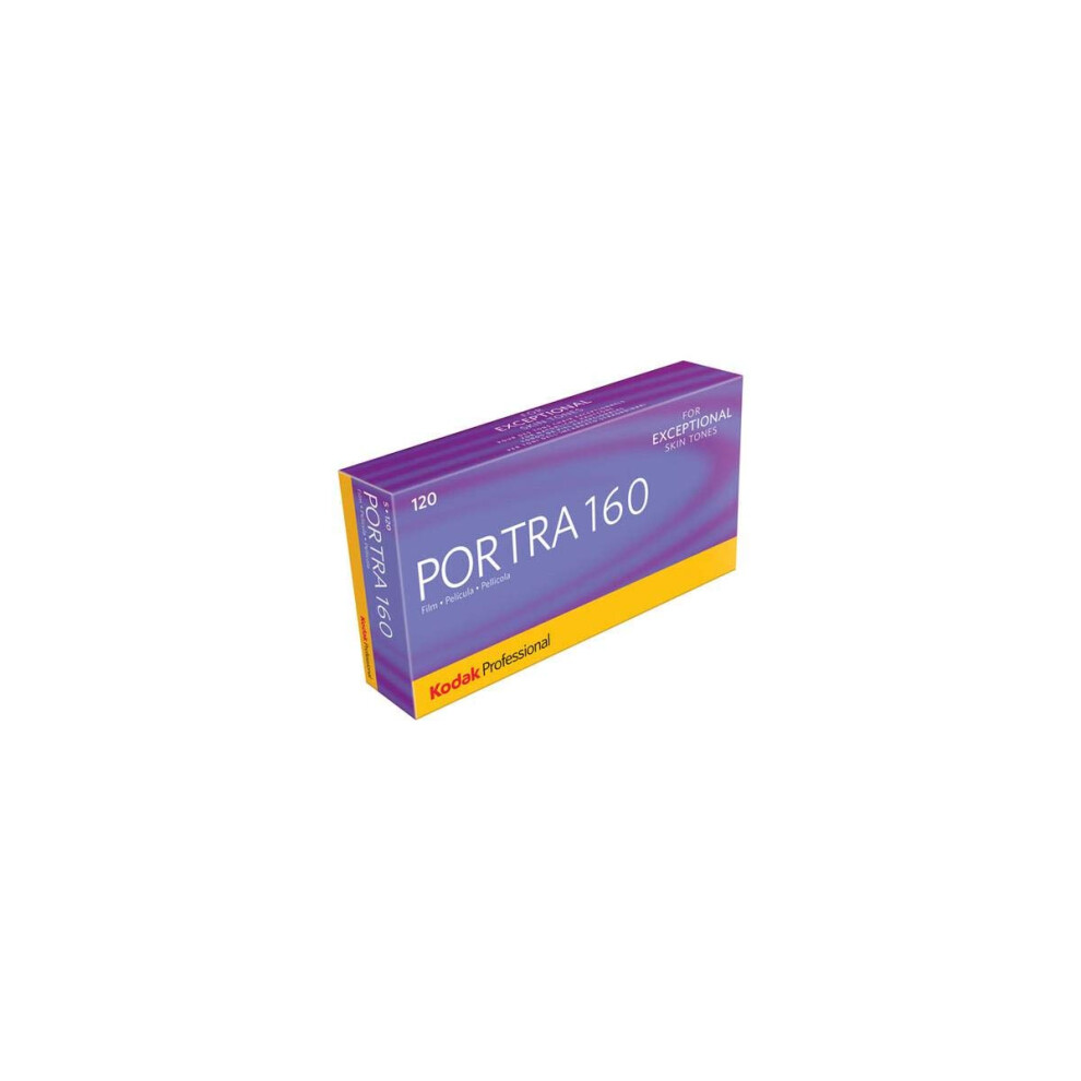 Kodak Portra 160 Color Negative Film  ISO 160  Size 120  Pack of 5