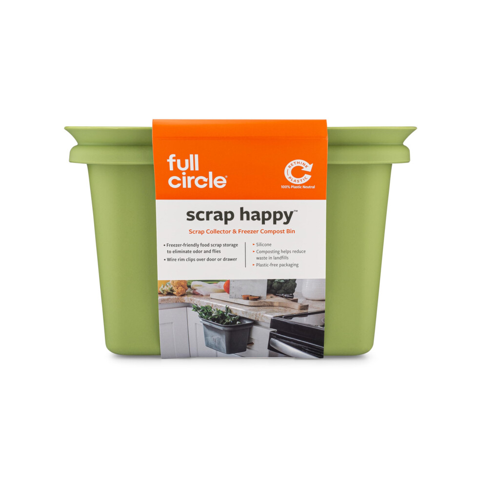 Full Circle FC11302-G Composteur sans odeur pour cuisine et cong   lateur Scrap Happy Green