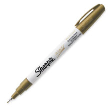 Sharpie-Farbmarker mit extra feiner Spitze und metallischer Goldtinte